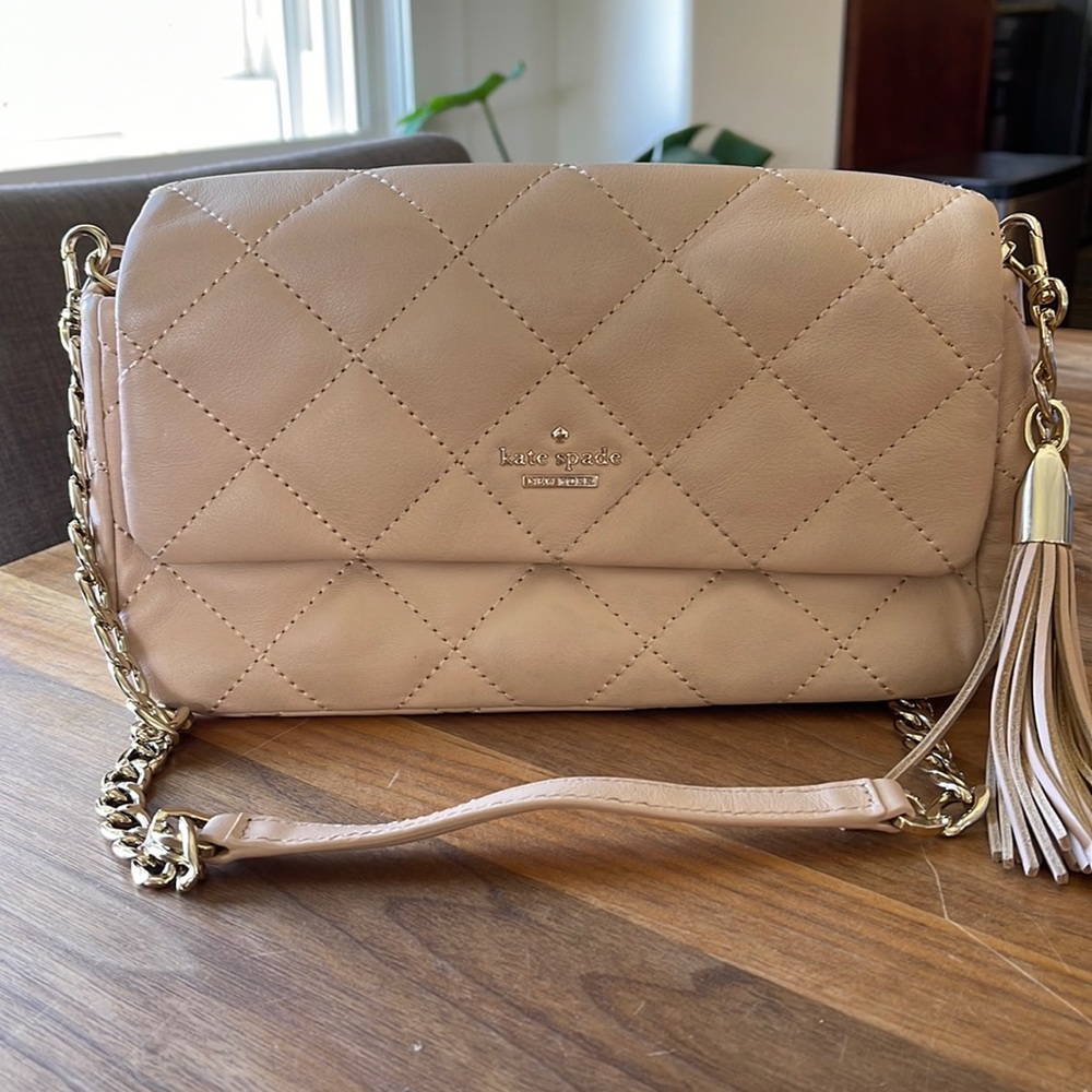 Kate spade nude clutch